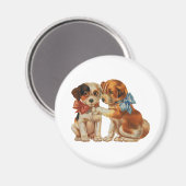 gezelschapsdieren, papaverliefdesPuppies met boge Magneet (Voorkant / Achterkant)