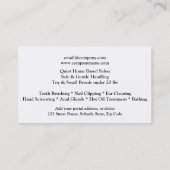 Gezelschapsdieren | Personaliseren Visitekaartje (Achterkant)