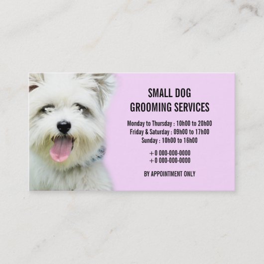 Gezelschapsdieren | Personaliseren Visitekaartje (Voorkant)