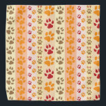 Gezelschapsdieren Prints Bandana<br><div class="desc">Een heldere en kleurrijke Sinaasappels poten zal er geweldig uitzien op een lab of Golden Retriever Dog.</div>