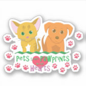 Gezelschapsdieren Verloren afdrukken Sticker (Voorkant)