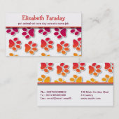 gezelschapsdieren visitekaartje (Voorkant / Achterkant)