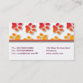 gezelschapsdieren visitekaartje (Achterkant)