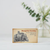 gezelschapsdieren visitekaartje (Staand voorkant)