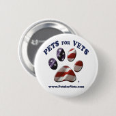 Gezelschapsdieren voor de Button Vets (Voorkant /achterkant)