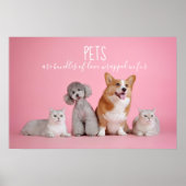 Gezelschapsdieren zijn bundels van liefde / / / ka poster (Voorkant)