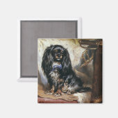  gezelschapsdieren, zwarte Speelgoed spaniel Puppy Magneet (Voorkant / Achterkant)