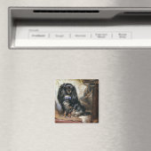  gezelschapsdieren, zwarte Speelgoed spaniel Puppy Magneet (Insitu (Vaatwasser))