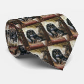  gezelschapsdieren, zwarte Speelgoed spaniel Puppy Stropdas (Opgerold)