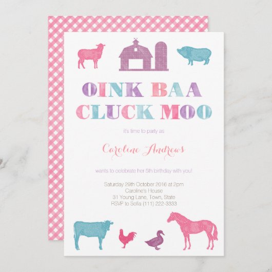 gezelschapsdierentuin, oud macdonald boerderij mei kaart (Voorkant / Achterkant)