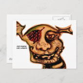 Gezelschapsmensen leven langer briefkaart (Voorkant / Achterkant)