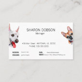 Gezelschapsverlof en Visitekaartje voor het lopen (Achterkant)