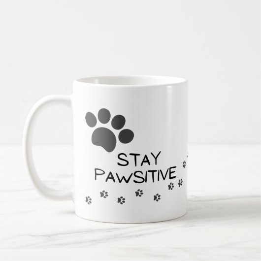 Gezelschapsverlof Pawsitive Paw-afdrukken Koffiemok (Links)