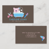 Gezelschapsverzorging en zwemmen visitekaartje (Voorkant / Achterkant)