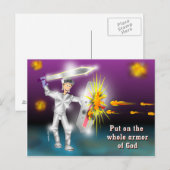 Gezet op het gehele Pantser van God Briefkaart (Voorkant / Achterkant)