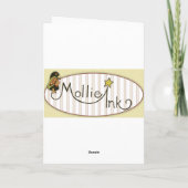 Gezet op uw Oren van het Konijntje! Feestdagen Kaart (Achterkant)