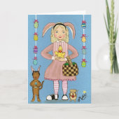 Gezet op uw Oren van het Konijntje! Feestdagen Kaart (Voorkant)