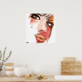 gezicht 02 poster (Keuken)