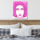 Gezicht 10 canvas afdruk (Insitu (Slaapkamer))