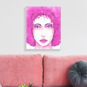 Gezicht 10 canvas afdruk (Insitu (Woonkamer))