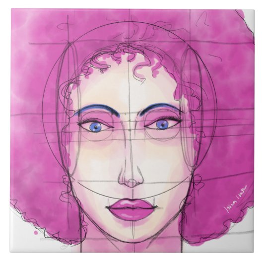 Gezicht 10 tegeltje (Voorkant)