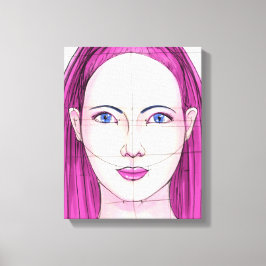 Gezicht 14 canvas afdruk