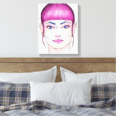 Gezicht 16 canvas afdruk (Insitu (Slaapkamer))