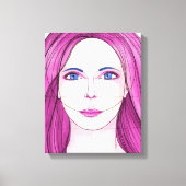 Gezicht 18 canvas afdruk (Voorkant)