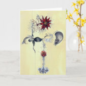 Gezicht #1 kaart (Gele Bloem)