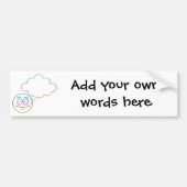 Gezicht #1 met Spraakbubble Bumpersticker (Voorkant)