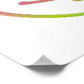 Gezicht #1 met Spraakbubble Poster (Hoek)