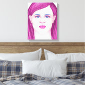 Gezicht 25 canvas afdruk (Insitu (Slaapkamer))