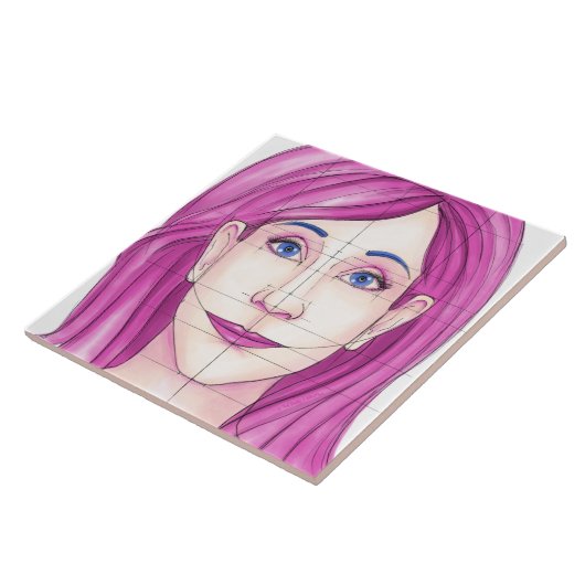 Gezicht 31 tegeltje (Zijkant)