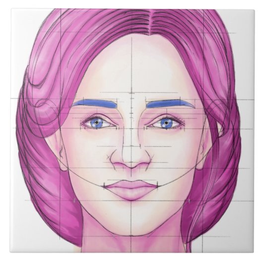 Gezicht 32 tegeltje (Voorkant)