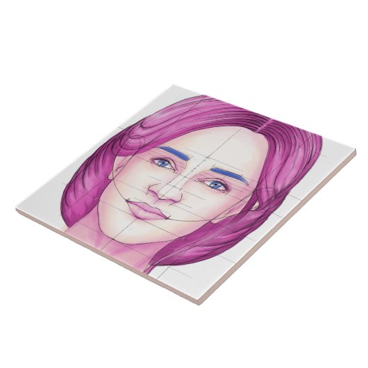 Gezicht 32 tegeltje (Zijkant)