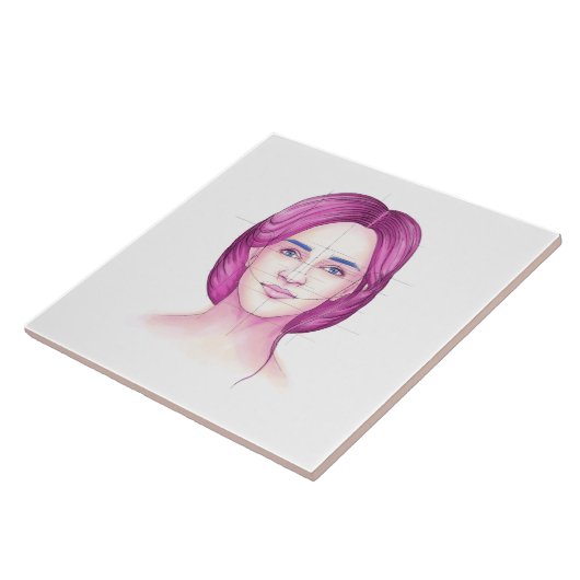 Gezicht 32 tegeltje (Zijkant)