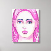 Gezicht 5 canvas afdruk (Voorkant)