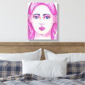 Gezicht 5 canvas afdruk (Insitu (Slaapkamer))