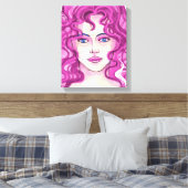 Gezicht 7 canvas afdruk (Insitu (Slaapkamer))