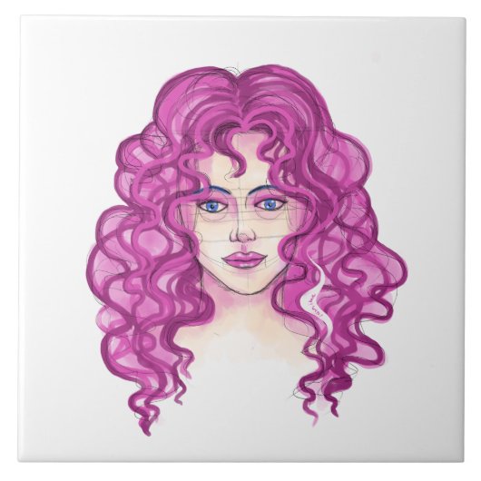 Gezicht 7 tegeltje (Voorkant)