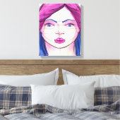 Gezicht 9 canvas afdruk (Insitu (Slaapkamer))