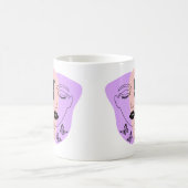 Gezicht abstracte minimalistische herbruikbare boo koffiemok (Center)