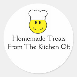Gezicht Chef Homemade Treats Sticker