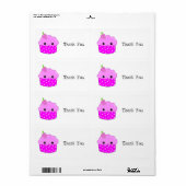 Gezicht Cupcake Etiket (Full Sheet)