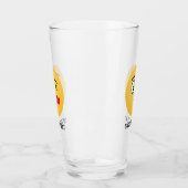 Gezicht dat een kus werpt glas (Links)