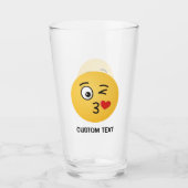 Gezicht dat een kus werpt glas (Voorkant)