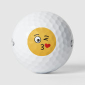 Gezicht dat een kus werpt golfballen (Voorkant)