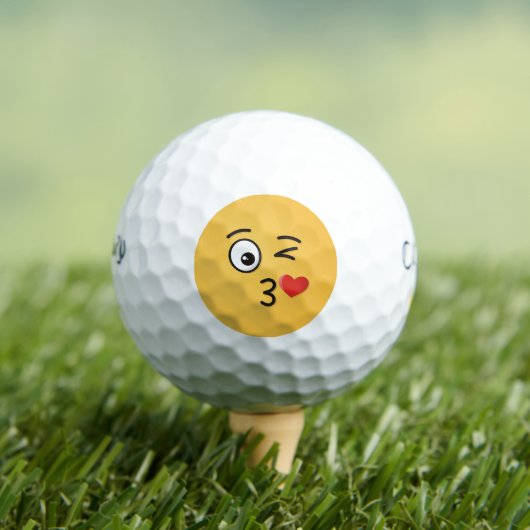 Gezicht dat een kus werpt golfballen (Insitu Shirt)