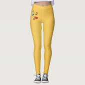 Gezicht dat een kus werpt leggings (Voorkant)