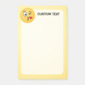 Gezicht dat een kus werpt post-it® notes (Voorkant)